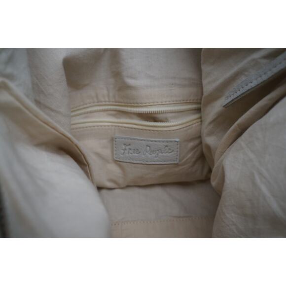 Free People Faye Distressed Tote Bag Leather And Suede - Picture 10 of 11